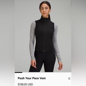 Lululemon Push Your Pace Vest